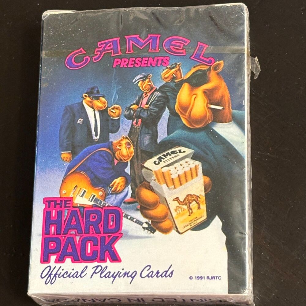 Vintage 1991 Camel The Hard Pack Official Playing Cards Sealed RJR Tobacco
